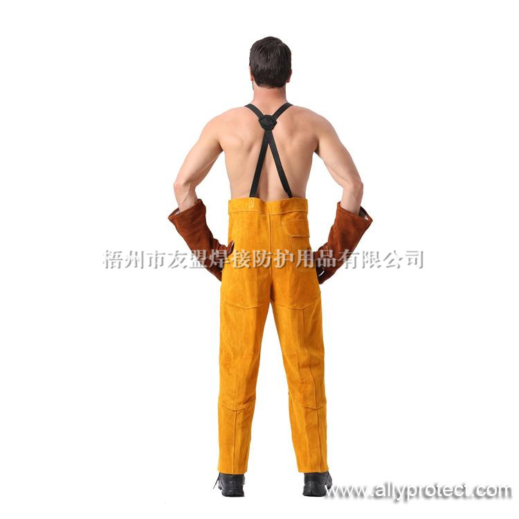 AP-2230 金黄色全皮焊裤