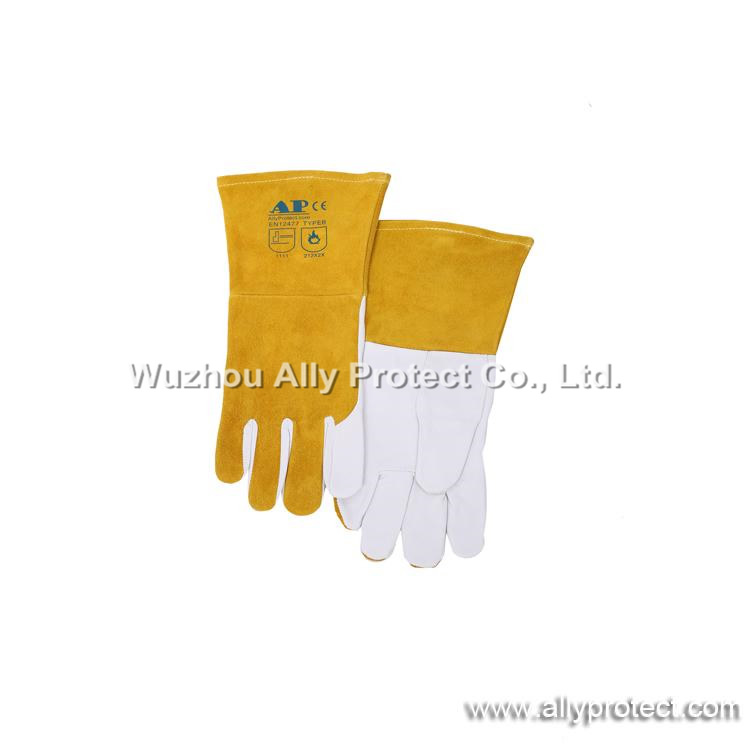 Ap 1199 Grain Goatskin Split Cowhide Tig Gloves